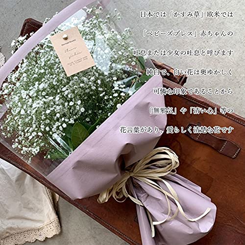 Amazon｜ラッピングリニューアル かすみ草 カスミソウ 花束